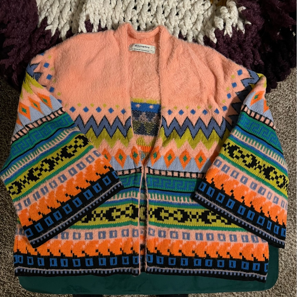 Aldo Martins fuzzy cropped cardigan